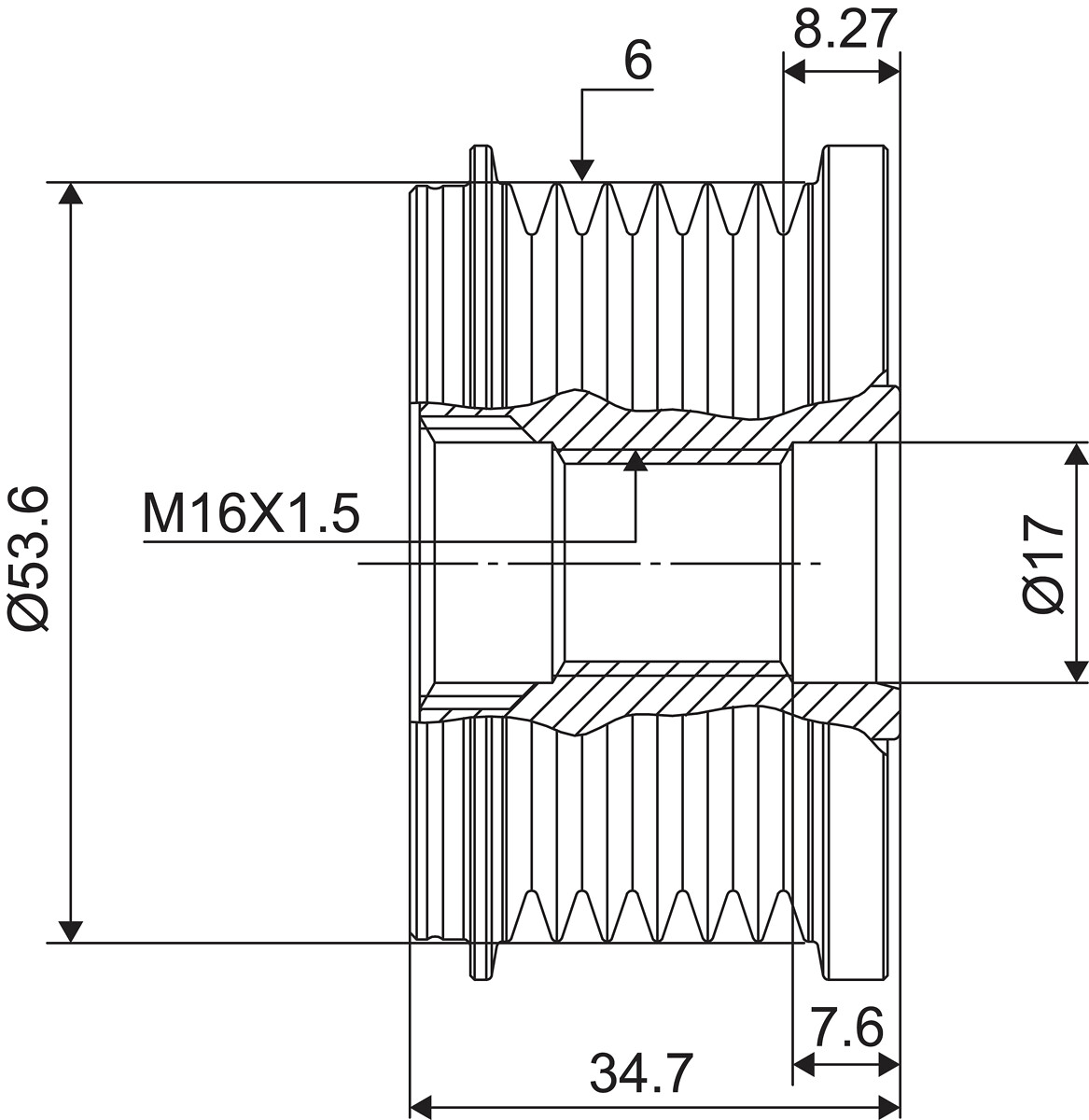 DISPOSITIVO RUOTA LIBERA ALTERNATORE
